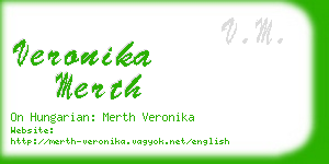 veronika merth business card